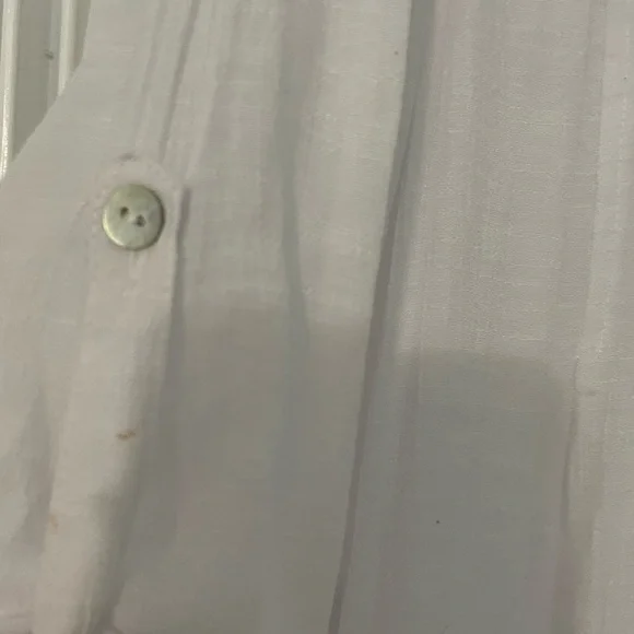 Gauze Zac & Rachel Woman’s White Button-Up Top 2X - Picture 3 of 5